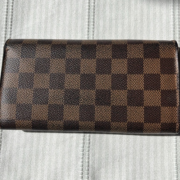 Authentic Louis Vuitton Sarah Damier Ebene Canvas Wallet with COA - Picture 2 of 12